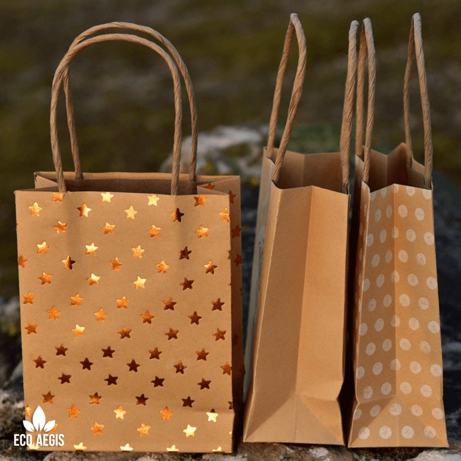 Printed and Laminated Gifting Paper Bags Eco Aegis